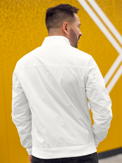 Chaqueta bomber de entretiempo para hombre blanco Bolf 7116A
