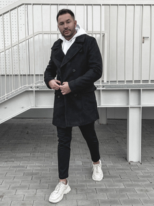 Abrigo de invierno para hombre negro Bolf 1048B