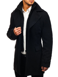 Abrigo de invierno para hombre negro Bolf 1808