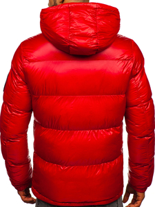 Chaqueta acolchada de invierno para hombre rojo Bolf 99311