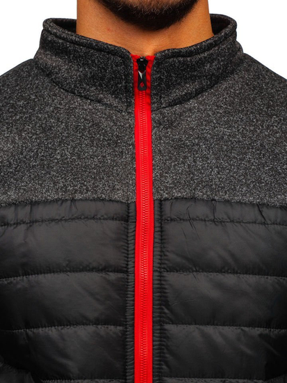 Chaqueta de entretiempo para hombre negra Bolf TY38