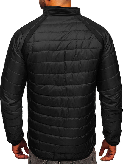 Chaqueta acolchada de entretiempo para hombre color negro Bolf M10015