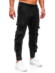 Pantalón jogger de combate para hombre negro Bolf 6582