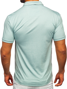 Camisa de manga corta para hombre verde menta Bolf 2005