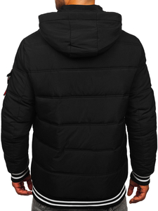 Chaqueta de invierno acolchada para hombre negro Bolf 62M9517