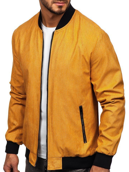 Chaqueta de entretiempo bomber para hombre camel Bolf 6115