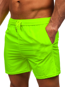 Pantalón corto de baño para hombre amarillo y fluorescente Bolf XL018