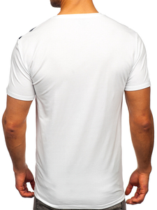 Camiseta estampada para hombre color blanco Bolf Y70006