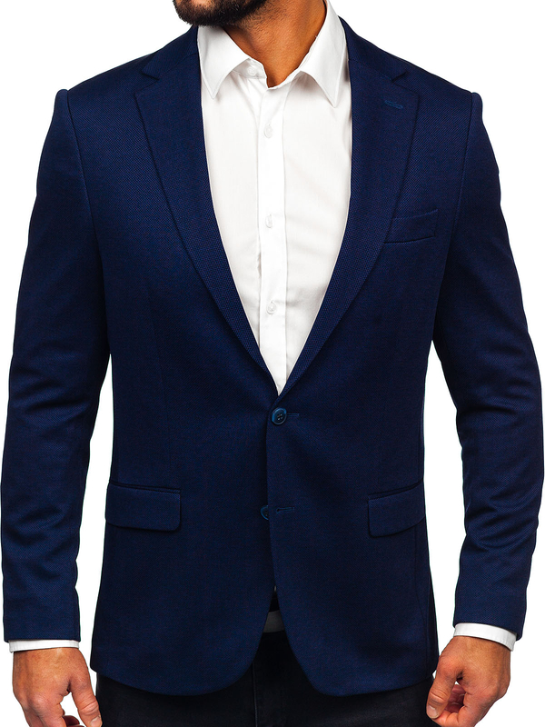 Americana casual para hombre azul oscuro Bolf 24401