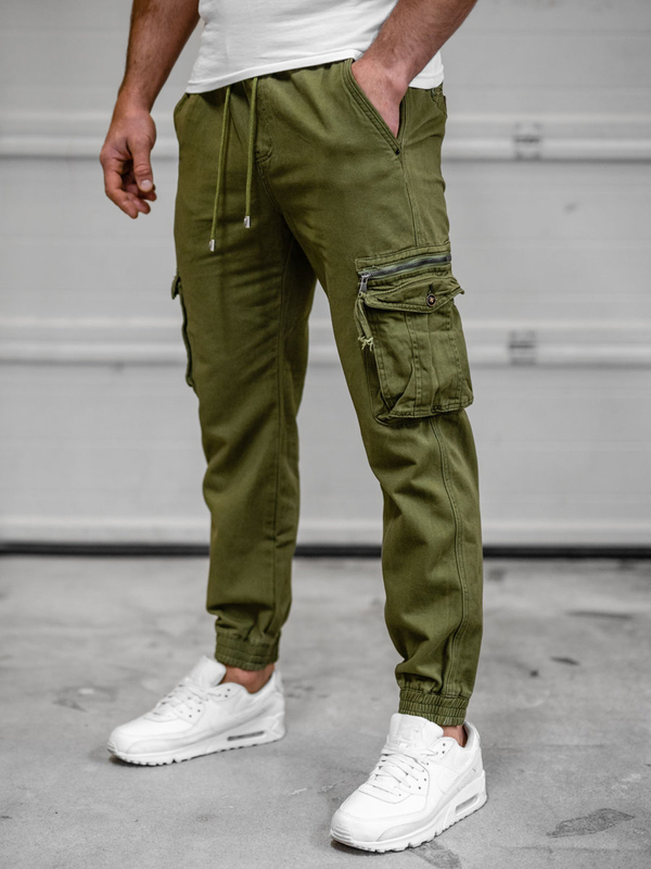 Pantalón jogger de combate para hombre caqui Bolf MP0181MVA