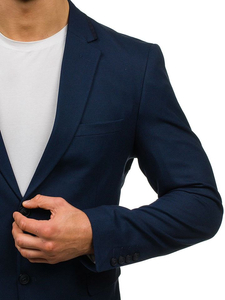 Americana elegante para hombre azul oscuro Bolf 1050