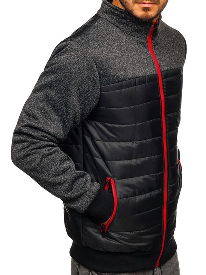 Chaqueta de entretiempo para hombre negra Bolf TY38