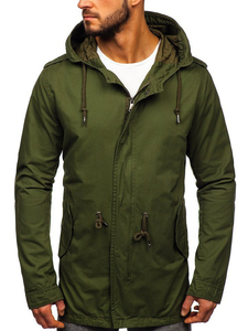 Chaqueta de entretiempo parka para hombre verde Bolf 5391