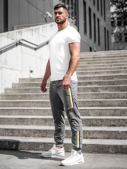 Pantalón de chándal jogger para hombre antracita Bolf K10336A