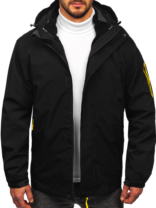 Chaqueta deportiva de primavera/invierno 2en1 para hombre negro Bolf 5M3263