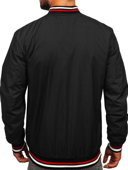 Chaqueta bomber de entretiempo para hombre negro Bolf 84M3001