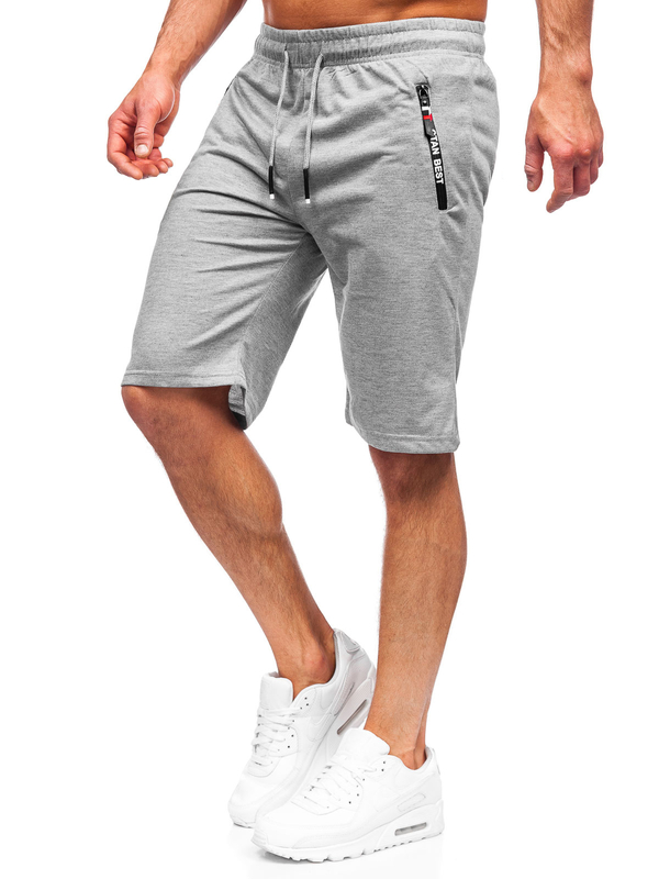 Pantalón corto deportivo para hombre color gris Bolf JX503