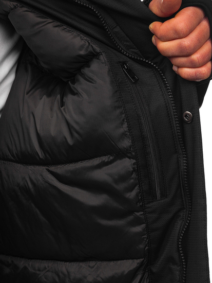 Chaqueta de invierno para hombre negro Bolf 91M9906