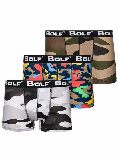 Bóxer para hombre multicolor Bolf 0953-3P 3 PACK