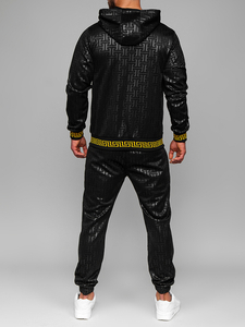 Chándal con capucha para hombre negro Bolf 3A161