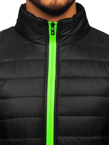 Chaqueta de entretiempo para hombre negro Bolf TY50