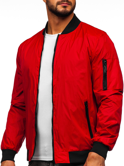 Chaqueta bomber de transición para hombre Rojo Bolf 5M708