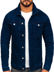 Chaqueta vaquera para hombre azul oscuro Bolf 200