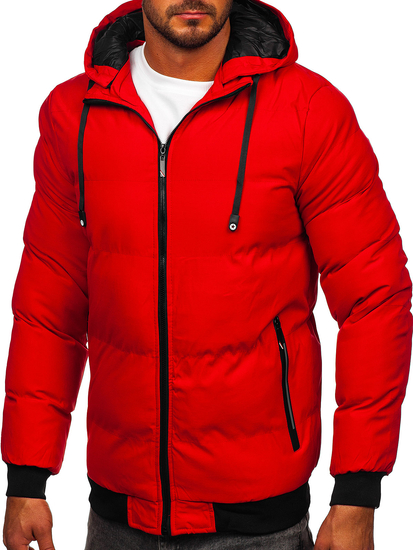 Chaqueta acolchada de invierno para hombre rojo Bolf 5M3125