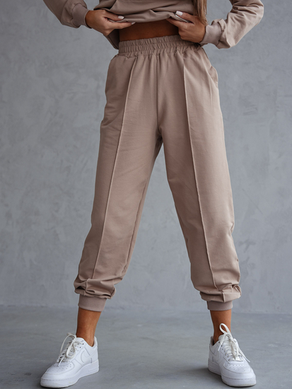 Conjunto de chándal de dos piezas para mujer color capuchino Bolf 82162