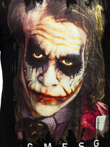 Camiseta de manga corta con impresión para hombre negro Bolf 192245