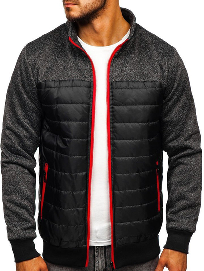 Chaqueta de entretiempo para hombre negra Bolf TY38