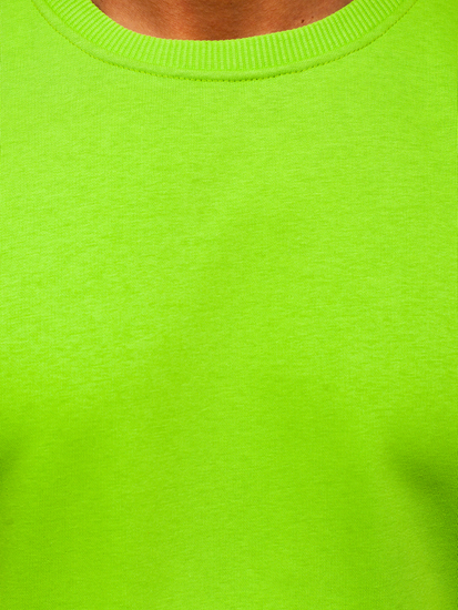 Sudadera para hombre sin capucha verde claro Bolf 171715