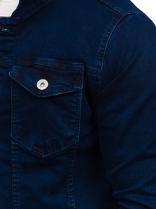 Chaqueta vaquera para hombre azul oscuro Bolf 200