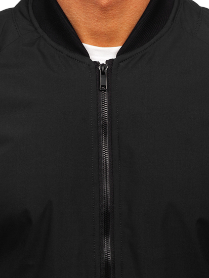 Chaqueta bomber de entretiempo para hombre negro Bolf 84M3007
