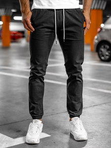 Pantalón jogger para hombre negro Bolf 1145