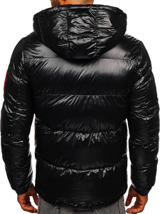 Chaqueta acolchada de invierno para hombre negro Bolf 99311