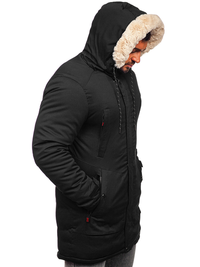 Chaqueta parka de invierno para hombre negro Bolf 22M52