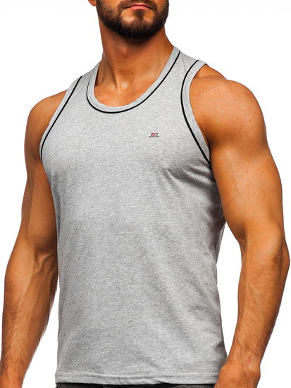 Camiseta de tirantes anchos gris Bolf 14276