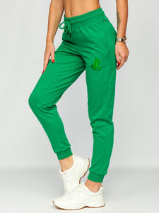 Pantalón de chándal para mujer verde Bolf VE32