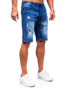 Shorts vaqueros azul marino para hombre Bolf MP00601BS