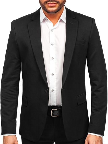 Hombre Blazer elegante Negro Bolf 1652A
