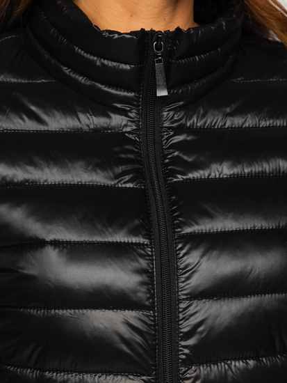 Chaqueta acolchada de entretiempo para mujer negro Bolf 5M706