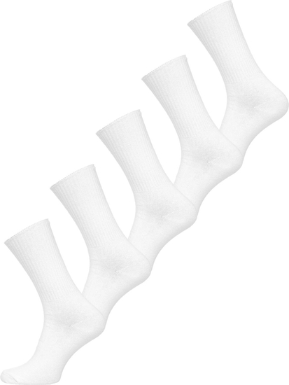Calcetines para hombre blanco Bolf M817-5P 5 PACK