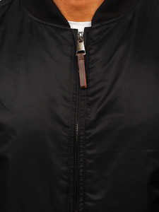 Chaqueta parka de entretiempo negra para hombre Bolf JK363