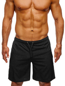 Pantalón corto de baño para hombre negro Bolf HH037A