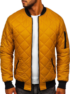 Chaqueta de entretiempo bomber para hombre camel Bolf MY-01
