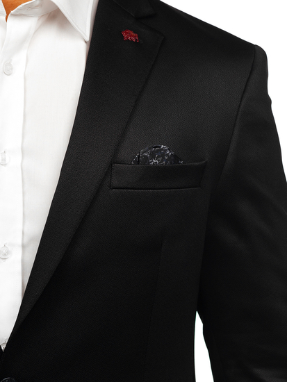 Hombre Blazer elegante Negro Bolf 022