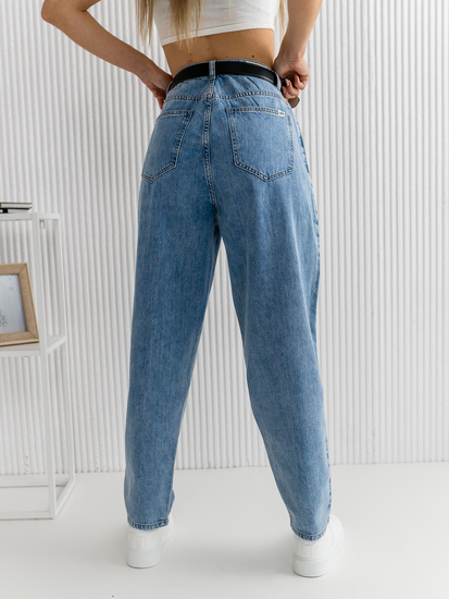 Pantalón vaquero holgado para mujer color azul Bolf BS583