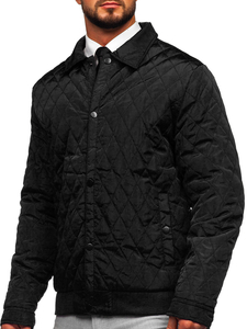 Chaqueta acolchada de entretiempo para hombre color negro Bolf M13081