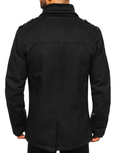 Abrigo de hombre negro Bolf 8853